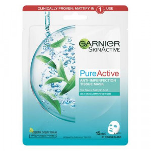 Pure Active masca servetel anti-imperfectiuni si hidratare, Garnier Skin Naturals