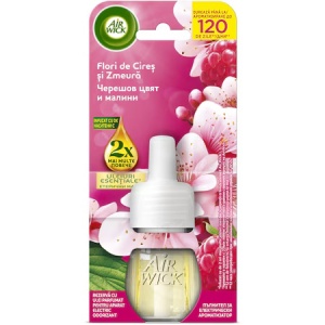 Air wick | Rezervă odorizant electric de camera flori de cireș si zmeura, air wick 19 ml | 1001cosmetice.ro