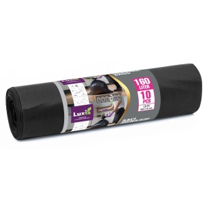 Saci menajeri Ultrarezistenti, 160L, 10 buc., LD-PE, 90x110 cm, Luxia 4011