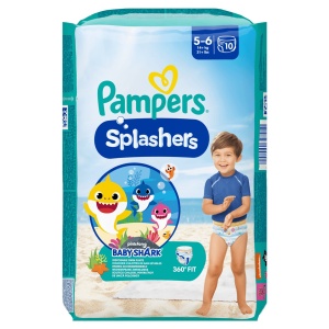 Pampers | Scutece chilotel pentru apa splashers midi, mărimea 5-6 , 14+ kg pampers, 10 buc | 1001cosmetice.ro