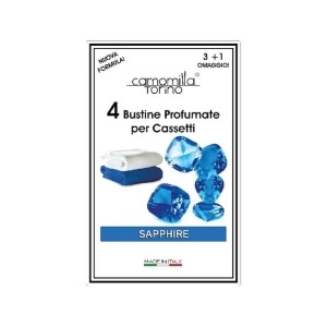 Camomilla torino | Set 3+1 pliculete parfumate pentru dulapuri si sertare saphire camomilla torino | 1001cosmetice.ro
