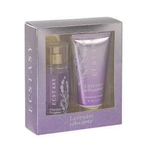 Set spray + lotiune de corp Lavender whisper, Ecstasy, 180 ml