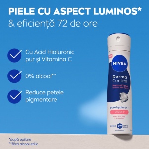 [Antiperspirant 72h derma control natural tone 0% alcool, nivea, 150 ml - 1001cosmetice.ro] [4]