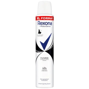 Rexona | Antiperspirant deodorant spray invisible black and white, rexona, 200 ml | 1001cosmetice.ro