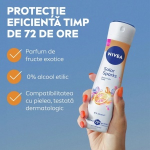 [Antiperspirant deodorant spray, solar sparks, 72h active protection, nivea, 150 ml - 1001cosmetice.ro] [4]