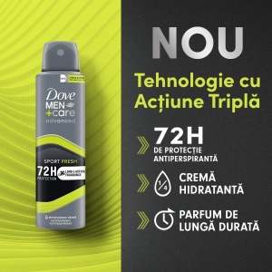 [Antiperspirant spray sport fresh 72h, dove men, 150 ml - 1001cosmetice.ro] [4]