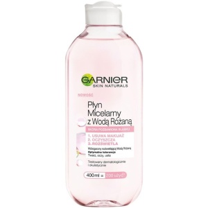 Garnier | Apa micelara pentru tenul uscat/sensibil, cu apa de trandafiri, garnier skin naturals, 400 ml | 1001cosmetice.ro