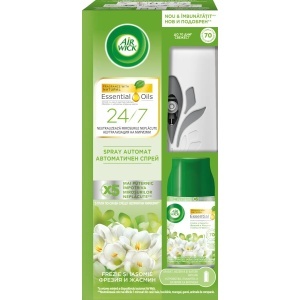 Aparat electric odorizant de camera + rezerva spray Frezie si iasomie 250 ml, Air Wick