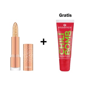 Produse cosmetice online - 1001cosmetice.ro | Balsam de buze ph reacting, glam in gold 010 catrice, 3.5 g + gratuit luciu de buze chili bomb shiny lipgloss essence | 1001cosmetice.ro