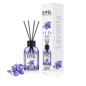 Betisoare odorizante pentru camera, Reed Diffuzer, cu miros de Lavanda, Eyfel, 120 ml