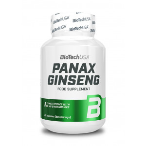 BIOTECH USA PANAX GINSENG FOOD SUPPLEMENT SUPLIMENT ALIMENTAR 60 CAPSULE