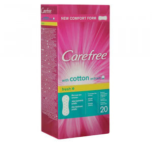 Carefree absorbante zilnice cotton fresh 20 bucati thumb 1 - 1001cosmetice.ro