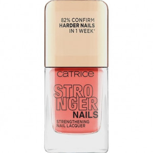 CATRICE STRONGER NAILS STRENGHTENING NAIL LACQUER LAC DE UNGHII INTARITOR BURLY CORAL 02