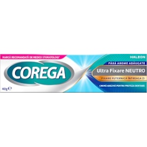 Igiena orala, corega | Crema adeziva pentru proteza dentara, ultra fixare neutro, corega, 40g | 1001cosmetice.ro