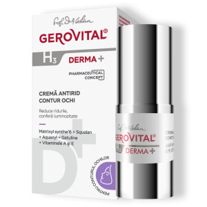 Cremă antirid contur ochi h3 derma+ gerovital thumb 1 - 1001cosmetice.ro
