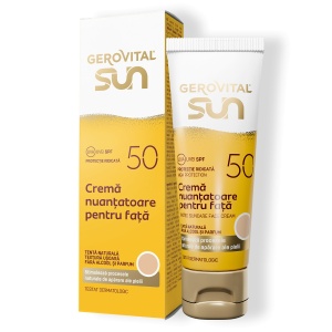 [Crema nuantatoare, protectie ridicata și ten uniform, spf 50, gerovital sun, 50 ml - 1001cosmetice.ro] [2]