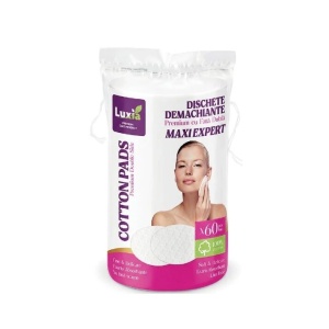 Produse cosmetice online - 1001cosmetice.ro | Dischete demachiante bumbac, maxi expert, premium cu fata dubla, set 60 bucati, luxia | 1001cosmetice.ro