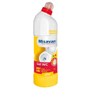Curatenie, misavan | Gel wc cu clor 4‑in‑1 misavan, 1 l | 1001cosmetice.ro