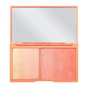 Makeup revolution i heart revolution peach and glow blush si highliter thumb 2 - 1001cosmetice.ro