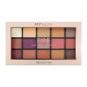 Makeup revolution mysign pressed and baked eyeshadows fire palette thumb 2 - 1001cosmetice.ro