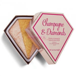 Makeup revolution triple baked highlighter champagne & diamonds thumb 1 - 1001cosmetice.ro