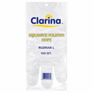 Baie | Manusi folie, marimea l, clarina, 100 bucati, cla-5196 | 1001cosmetice.ro