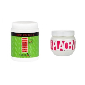 Masca cu extract de Placenta animala, pentru revitalizarea parului deteriorat dupa decolorari si permanente, Kallos