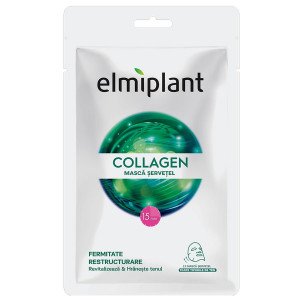 Masca servetel Colagen, Fermitate & Restructurare, Elmiplant, 20 ml