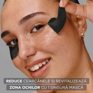 [Masca servetel pentru reducerea cearcanelor si revitalizare, cu carbune si cafeina, garnier skin naturals, 5g - 1001cosmetice.ro] [6]