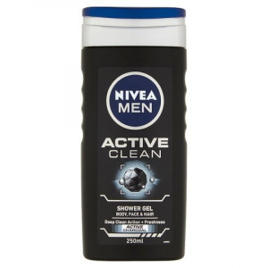 NIVEA MEN ACTIVE CLEAN GEL DE DUS, 250 ML