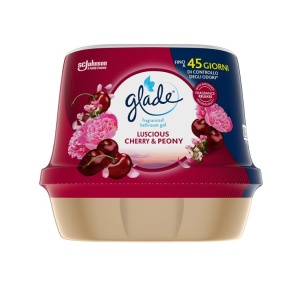 Curatenie, glade | Odorizant gel pentru baie, luscious cherry & peony, glade, 180 g | 1001cosmetice.ro