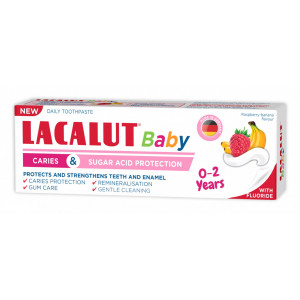 Pasta de dinti cu protectie anticarie si zaharuri, pentru copii 0-2 ani, Lacalut Baby