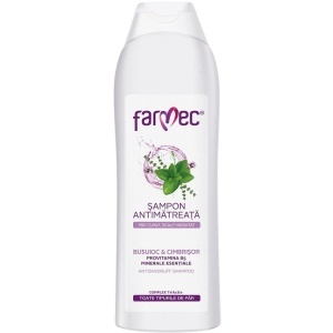 Par, farmec | Sampon antimătreață cu busuioc și cimbrișor, farmec, 400 ml | 1001cosmetice.ro