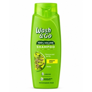 Păr | Sampon pentru par gras, 100% volum, wash & go, 675 ml | 1001cosmetice.ro