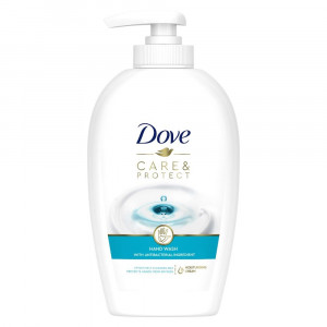 Sapun-crema lichid Dove Care & Protect cu ingredient antibacterian, 250 ml