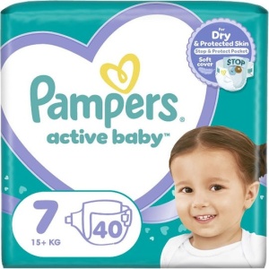 Promotii | Scutece pentru copii, active baby nr.7, 15+ kg., pampers, 52 bucati | 1001cosmetice.ro