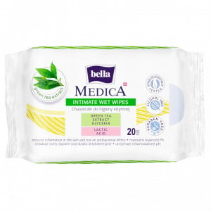 Servetele intime Medica cu extract de ceai verde, Bella, 20 bucati