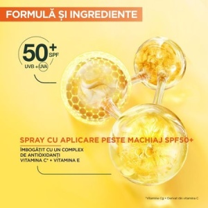 [Spray pentru ten si fixarea machiajului, cu vitamina c si spf 50+, iluminator, garnier, 75ml - 1001cosmetice.ro] [3]