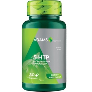 Suplimente &amp; produse bio, adams | Suplimente 5htp adams, 30 tablete | 1001cosmetice.ro