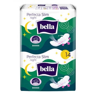 Absorbante Perfecta slim night silky drai Bella, 14 bucati