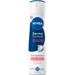 Spray &amp; stick dama | Antiperspirant 72h derma control natural tone 0% alcool, nivea, 150 ml | 1001cosmetice.ro