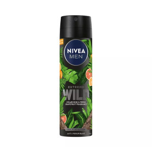 Antiperspirant deo spray Extreme Wild, cu Cedarwood & Fresh Grapefruit Nivea Men ,150 ml
