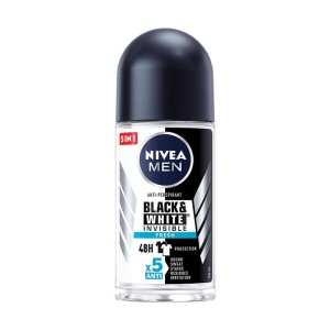 Parfumuri barbati | Antiperspirant roll-on, black & white invisible, fresh, nivea men, 50 ml | 1001cosmetice.ro