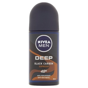 Parfumuri barbati | Antiperspirant roll-on, deep black carbon expresso, nivea men, 50 ml  | 1001cosmetice.ro