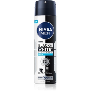 Parfumuri barbati | Antiperspirant spray, invisible black & white fresh, nivea men | 1001cosmetice.ro