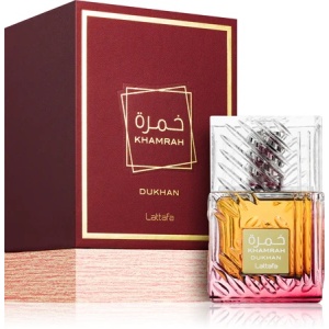 Apa de parfum unisex, Khamrah Dukhan, Lattafa, 100 ml