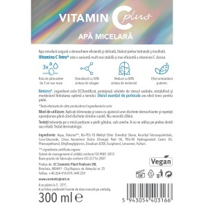 [Apa micelara vitamin c plus cu ulei de portocala cosmetic plant, 300 ml - 1001cosmetice.ro] [3]