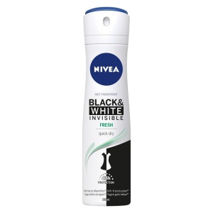 Spray &amp; stick dama | Deodorant anti-perspirant spray, 72h invisible black & white fresh, nivea | 1001cosmetice.ro