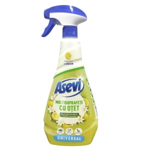 Produse cosmetice online - 1001cosmetice.ro | Detergent multisuprafete cu oțet, fresh lemon, asevi, 750 ml | 1001cosmetice.ro