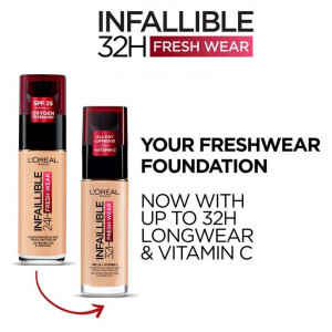 Fond de ten infaillible 32h fresh wear spf 25 + vitamina c, rose ivory loreal 60, 30 ml thumb 3 - 1001cosmetice.ro